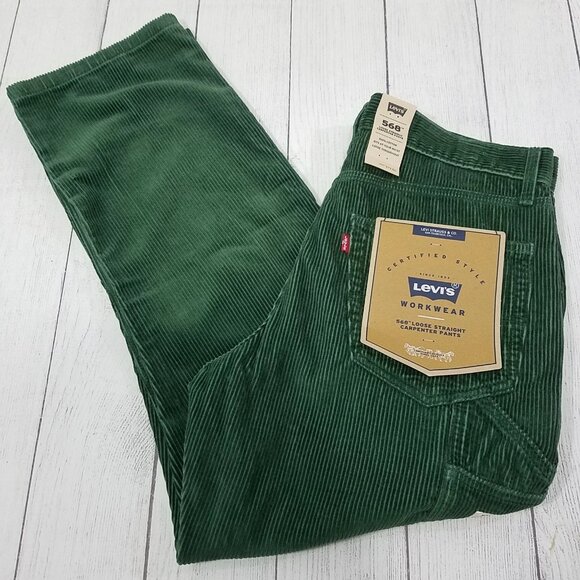 Levi's Other - Levis 568 Courdary Loose Straight Carpenter Pants Mens Size 32x30 - Green